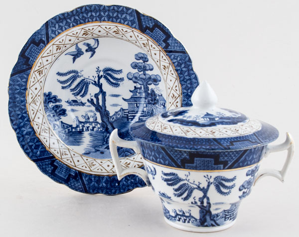 Breakfast Cup with Cover and Saucer c1925
